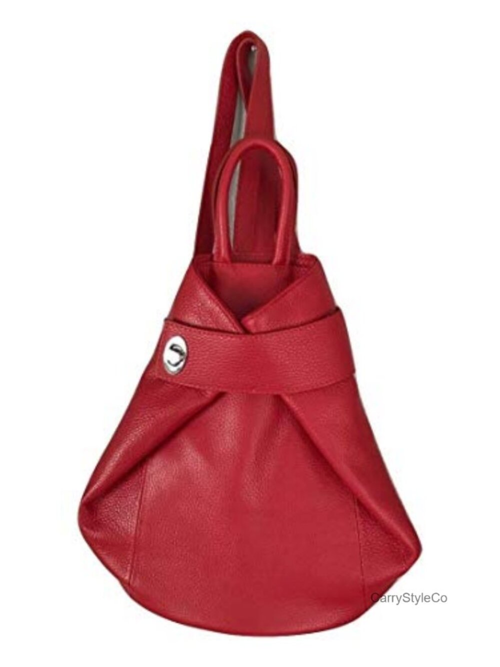 Italian Leather Convertible Backpack Tote 3-in-1 Anti-Theft Travel Bag